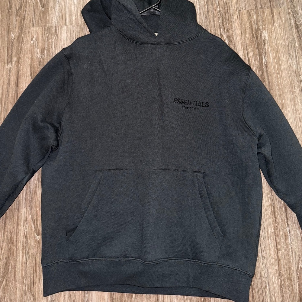 FEAR OF GOD ESSENTIALS HOODIE BLACK